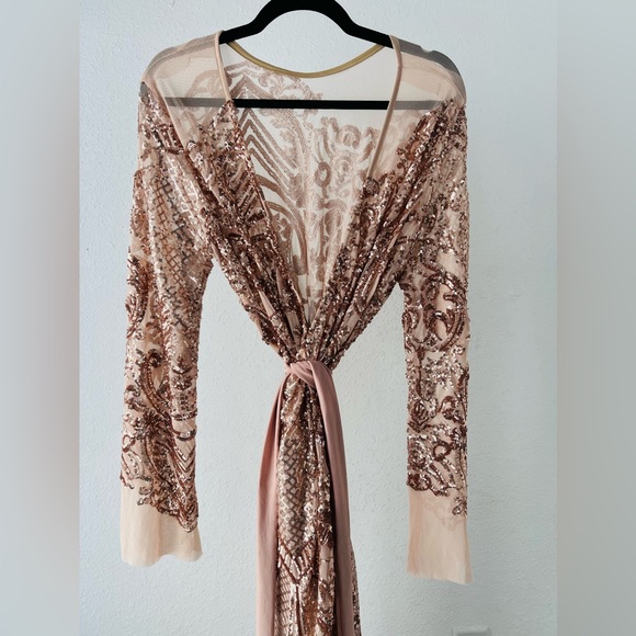 Tolu Lope sequin wrap dress - Picture 6 of 7